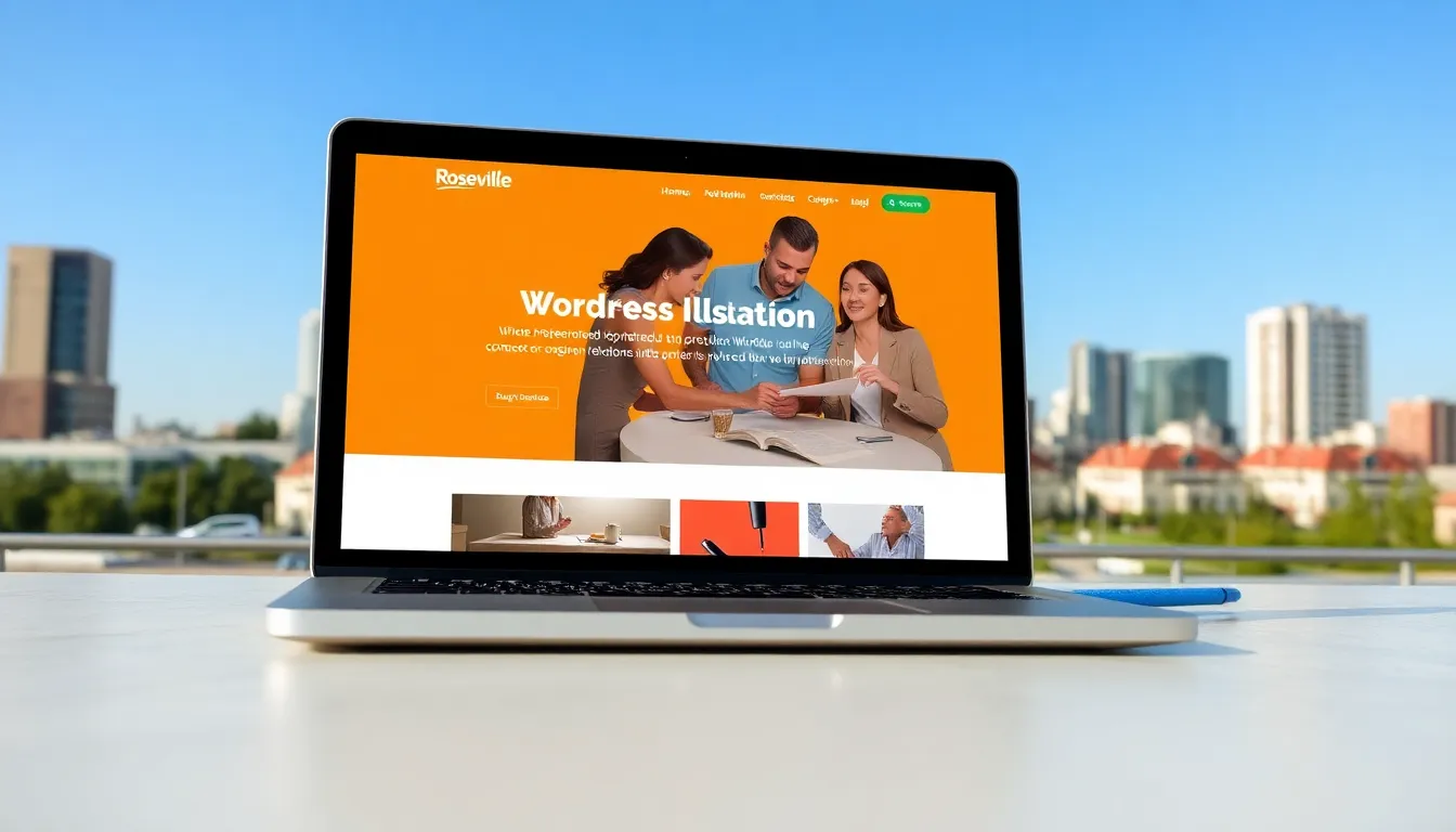 wordpress web design roseville