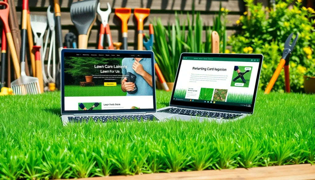 lawn care web design